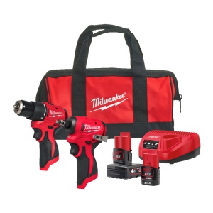 Set 2 scule M12 BLPP2B-422B (BLPDRC, BLIDRC, 4Ah, 2Ah, C12C, geanta textila), Milwaukee, cod 4933500425