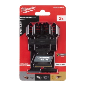 Set 3 panze multi material si metal OPEN-LOK, Milwaukee, cod 48859001