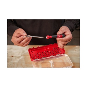 Set 39 piese cu surubelnita de precizie si biti PH, SL, HT, T BO, T, Y, P, TA, SQ, Milwaukee, cod 4932498177 - Img 3