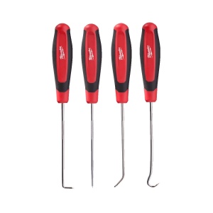 Set 4 instrumente cu carlig si varf ascutit (cu cot, cârlig drept, cârlig, cârlig 90°), Milwaukee, cod 4932499471