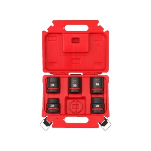 Set 5 chei tubulare de impact, prindere 3/4", marimi 27 mm, 30 mm, 32 mm, 33 mm, 36 mm, Milwaukee, cod 4932498749