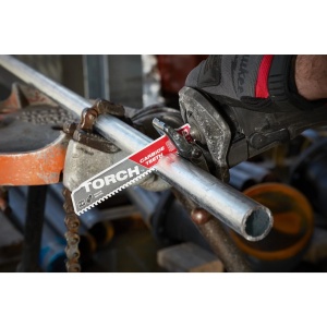 Set 5 panze fierastrau sabie cu dinti din carbura pentru demolare HEAVY DUTY TORCH, TCT 230 X 8 TPI, Milwaukee, cod 48005502 - Img 2