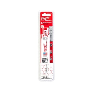 Set 5 panze fierastrau sabie pentru demolare HEAVY DUTY TORCH, 150X10 TPI, Milwaukee, cod 48005712 - Img 2