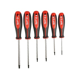 Set 6 surubelnite TRI-LOBE TORX, T10/ T15/ T20/ T25/ T30/ T40, tija cilindrica, Milwaukee, cod 4932471809 - Img 2