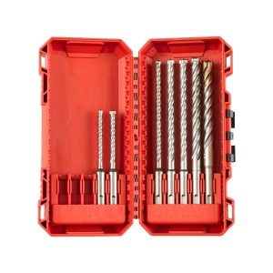 Set 7 burghie pentru beton si zidarie SDS-PLUS MX4 cu 4 taisuri, 5-12 mm, Milwaukee, cod 4932492113