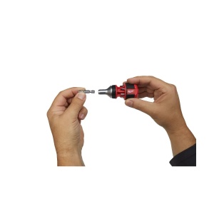 Surubelnita compacta cu clichet 8 in 1, multi-bit, PH1 / PH2 / PZ1 / PZ2 / TX15 / SL4.8 / SL6.4, Milwaukee, cod 4932471868 - Img 4