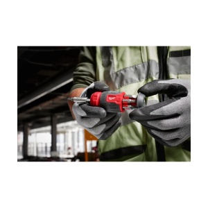 Surubelnita compacta Multi-Bit 8 in 1, PH1/ PH2/ PZ1/ PZ2/ T15/ SL 0.6x4.5/ SL 1.2x6.5, Milwaukee, cod 4932492807 - Img 5