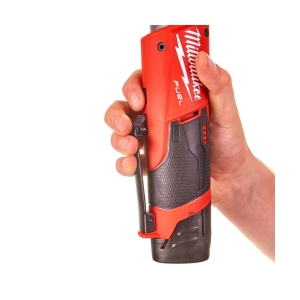 Antrenor cu clichet M12 FIR38-201B, subcompact, cuplu 75 Nm, prindere 3/8" patrat, 281 mm, Milwaukee, cod 4933459798 - Img 7