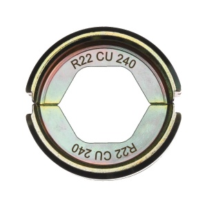 Bac de sertizare papuci cablu tubulari si conectori R22 CU 240, forma HEX, Milwaukee, cod 4932451764