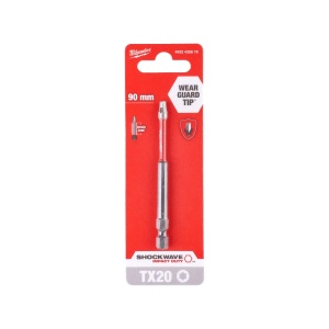 Bit TX pentru surubelnite SHOCKWAVE IMPACT DUTY TX20x90 mm Milwaukee, cod 4932430878 - Img 2