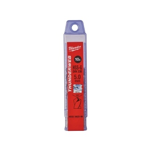 Burghiu pentru metal HSS-G THUNDERWEB-DIN338 ø5.0 mm Milwaukee, cod 4932352388 - Img 2