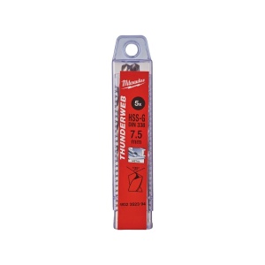 Burghiu pentru metal HSS-G THUNDERWEB-DIN338 ø7.5 mm Milwaukee, cod 4932352394 - Img 2
