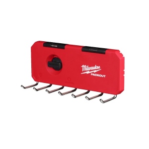 Carlige pe un singur rand pentru depozitare PACKOUT, max 9 kg, 100 x 232 x 77 mm, Milwaukee, cod 4932493384