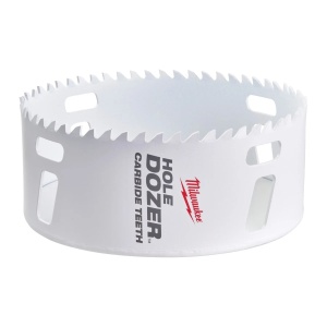 Carota TCT HOLE DOZER cu dinti din carbura, diametru 114 mm, 41 mm adancime max taiere, Milwaukee, cod 49560746