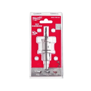 Carota TCT pentru otel inoxidabil, diametru 24 mm, adancime max 25 mm, Milwaukee, cod 4932479038 - Img 3
