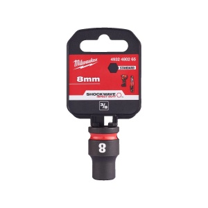 Cheie tubulara de impact SHOCKWAVE IMPACT DUTY 3/8", scurta, marime 8 mm, Milwaukee, cod 4932480265 - Img 2