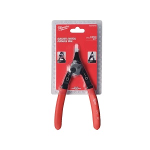 Cleste mare pentru inele de siguranta, int-ext, unghi vf 90 grade, vf 1.8mm, 179 mm lungime, Milwaukee, cod 4932492495 - Img 2