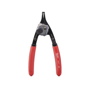 Cleste mediu pentru inele de siguranta, int-ext, unghi vf 90 grade, vf 1.2mm, 147 mm lungime, Milwaukee, cod 4932492492