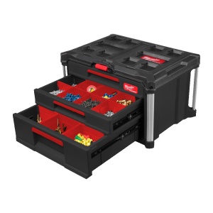 Cutie Packout cu 2+1 sertare, capacitate 22 kg, Milwaukee, cod 4932493190