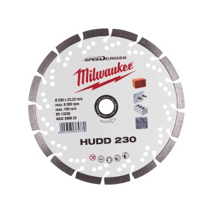 Disc diamantat SPEEDCROSS HUDD, 230x22.23X2.6 mm, Milwaukee, cod 4932399822