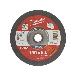 Disc PRO+ pentru polizat metal SG 27 / 180 x 6 x 22 mm, Milwaukee, cod 4932451503
