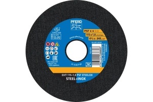 Disc taiere metal inox PSF STEELOX, 115 / 180 mm, PFERD
