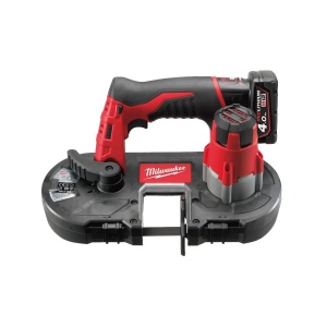 Fierastrau cu banda pentru metal M12 BS-402C, subcompact, 41x41 mm taiere, 687.57 mm lungime panza, Milwaukee, cod 4933441805