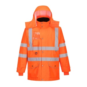 Jacheta TRAFIC HI-VIS 7 in 1, portocalie, Portwest