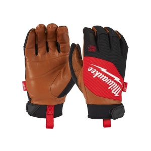 Manusi de protectie hibrid din piele, 1 pereche, Milwaukee