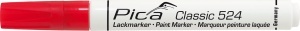 Marker vopsea permanent Classic 524, 2-4 mm, alb / negru / galben / albastru / rosu / verde, PICA