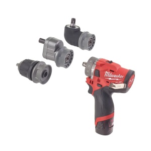 Masina de gaurit cu percutie M12 FPDXKIT-202X, subcompacta, mandrina de 13 mm detasabila, cuplu 44 Nm, Milwaukee, cod 4933464138