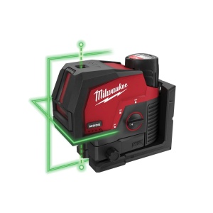 Nivela laser M12 CLLP-301C cu linie transversala verde cu functie fir cu plumb, Milwaukee, cod 4933478100