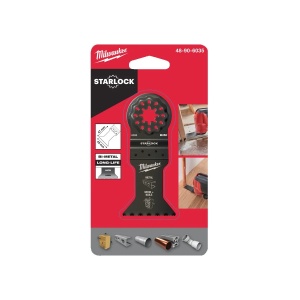 Panza STARLOCK multimaterial BiM lemn si metal, 43x47 mm, Milwaukee, cod 48906035 - Img 2
