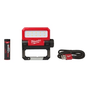 Reflector pliabil L4FFL-301, reincarcabil USB, 550 lumeni, Milwaukee, cod 4933479766 - Img 2