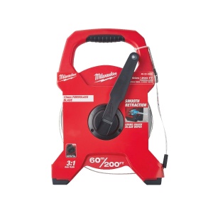 Ruleta lunga cu fibra de sticla LTF60-200, latime banda 13 mm, lungime 60 m, Milwaukee, cod 48225360