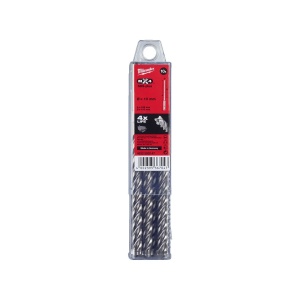 Set 10 burghie beton si zidarie SDS+ MX4 cu 4 taisuri, diametru 10.0 mm, lungime totala 165 mm, Milwaukee, cod 4932352047 - Img 2
