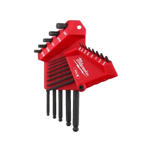 Set 13 imbusuri imperiale Hex, forma L, Milwaukee, cod 4932493615