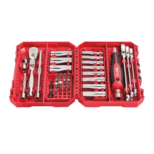 Set 42 piese 1/4'' clichet si tubulare, Milwaukee, cod 4932498382