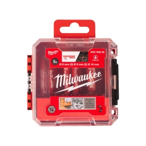 Set 5 burghie diamond max 2x ø6, 2x ø8, 1x ø10, Milwaukee, cod 4932498299 - Img 2