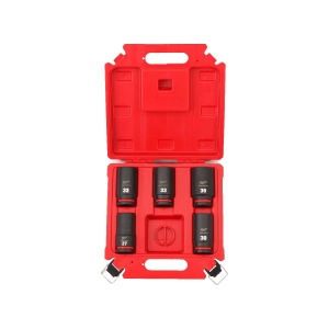 Set 5 chei tubulare de impact lungi, prindere 3/4", marimi 27 mm, 30 mm, 32 mm, 33 mm, 36 mm, Milwaukee, cod 4932498750