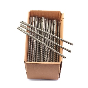 Set 50 burghie beton si zidarie SDS+ MX4 cu 4 taisuri, diametru 8.0 mm, lungime totala 215 mm, Milwaukee, cod 4932430440 - Img 2