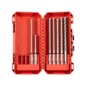 Set 7 burghie cu 4 taisuri SDS+ MX4, diametre 5.5/ 6 x 115 mm, 5/ 5.5/ 6/ 8/ 10 x 165 mm, Milwaukee, cod 4932492114