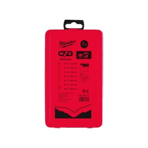Set 7 burghie pentru beton și zidarie SDS+ M2 5/6/8x110 si 6/8/10/12x160 mm Milwaukee, cod 4932352339 - Img 2