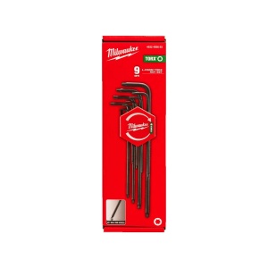 Set 9 imbusuri TORX, forma L, T8, T9, T10, T15, T20, T25, T27, T30, T40, Milwaukee, cod 4932492693 - Img 3