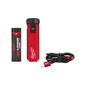 Set acumulator 3.0Ah si incarcator Red Lithium USB L4 PPS-301, Milwaukee, cod 4932493335