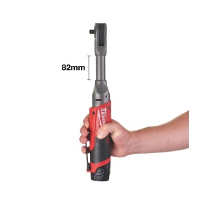 Antrenor cu clichet M12 FIR38LR-0, varianta extinsa, cuplu 75 Nm, prindere 3/8" patrat, Milwaukee, cod 4933471500 - Img 2