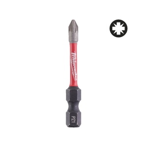 Bit PZ1 pentru surubelnite SHOCKWAVE IMPACT DUTY, PZ1x50 mm, Milwaukee, cod 4932471566