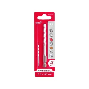 Burghiu multi material TCT 6x100x50 mm, Milwaukee, cod 4932471096 - Img 2