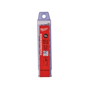 Burghiu pentru metal HSS-G THUNDERWEB-DIN338 ø5.5 mm Milwaukee, cod 4932352389 - Img 2
