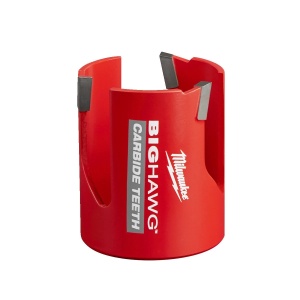 Carota BIG HAWG multi material, diametru 57 mm, adancime max 60 mm, 3 dinti, Milwaukee, cod 4932464927